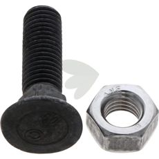 Plow screws with nut M12x45, DIN 608 10.9 25-pack