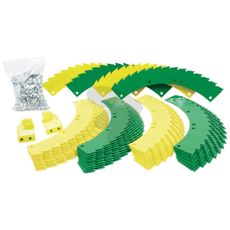 Wear part set without coating