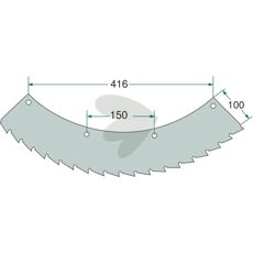 Saw blade for right- and left-rotating - 66036