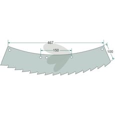 Saw blade for right- and left-rotating - 66037