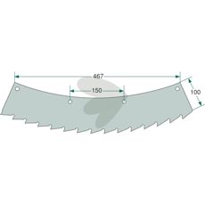 Saw blade for right- and left-rotating - 66038