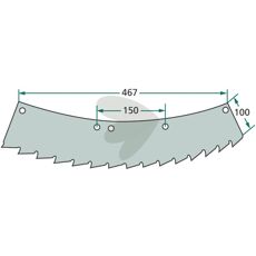 Saw blade right-rotating - 78236