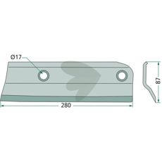 Hacking knife laser-coated EP-446 PZ