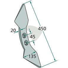 Blade Radius = 300, Hole spacing = 45