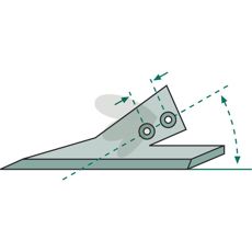 Chopper blade 120mm 40 hole 16mm