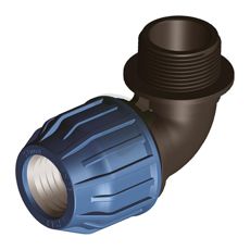 Elbow pipe screw coupling 20mm