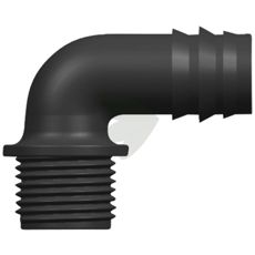 Angled nozzle 16 x 1/2"