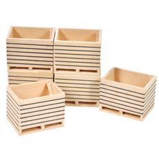 Wooden Potato Boxes (6) 1:32