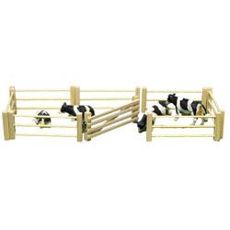 Wooden Fence 6 pieces including gate 1:32