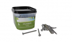 Hot-dip galvanized insulator spikes 60x3.4 mm, 195 pcs, perfect for fencing.