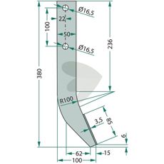 Welded model milling hook