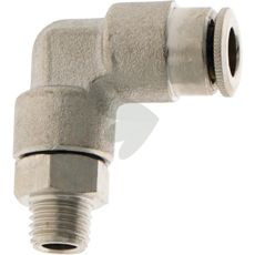 Swivel joint with plug connection, brass 7.5 mm