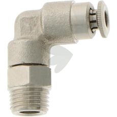 Swivel joint with plug connection, brass 7.5 mm