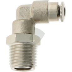 Swivel joint with plug connection, brass 9 mm