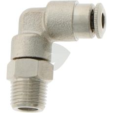 Swivel joint with plug connection, brass 7.5 mm