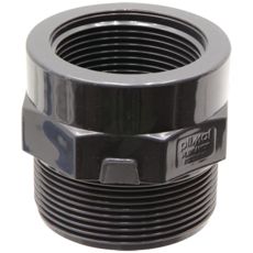 Socket with 1x external and 1x internal thread, PVC-U 1 1/4"