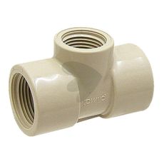 T-piece with 3x internal thread, reduced, PP
