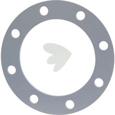 Steel flange for PVC collar bushings with DIN bolt pattern