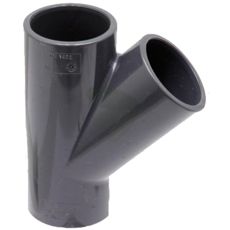 Y-piece with 45, PVC-U