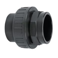 Screw coupling with adhesive sleeve, PVC-U