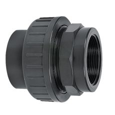 Screw coupling with 1x internal thread and 1x adhesive sleeve