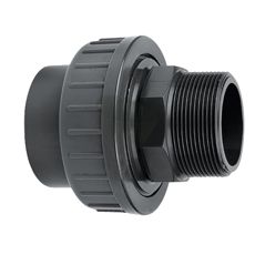 Screw coupling, with 1x external thread and 1x adhesive sleeve