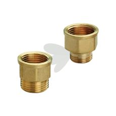 Reducing nipple with 1x internal and 1x external threads