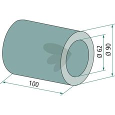 Spacer 90X100mm GGG 50