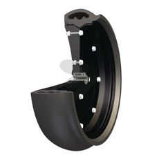 Wheel compl. 400x120mm 16x44mm