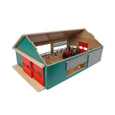 Open stable with windbreak 1:32