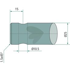 Bale spike Length 475mm Type Bent Cone K264