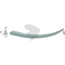 Bale spike bent, for welding Length 600mm 26X56mm