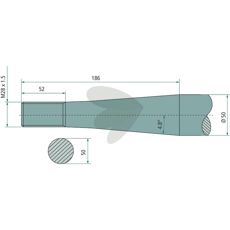 Ball spear tapered nut Stoll - JF M28X1.5