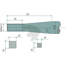 Ball spear tapered nut Kverneland M20X1.5