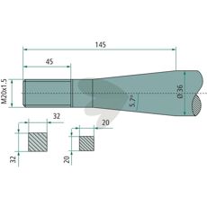 Bale Spear Conical Nut Kverneland M20X1.5 - 55502