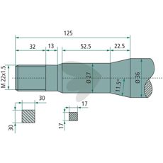 Bale Spear Conical Nut Schrijvers M22X1.5