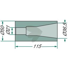 Welding bushing for pins M20