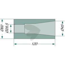Welding bushing for bale spike M28 - 18100-36