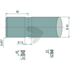 Ball joint Length 1400mm Cone K243 Shape Straight