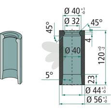 Weld bushing - 55918