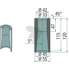 Weld bushing - 55307