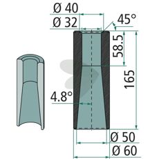 Weld bushing - 55099
