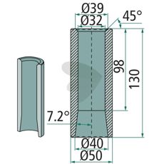 Weld bushing - 56018