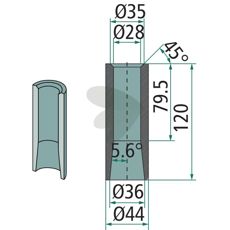 Weld bushing - 56019
