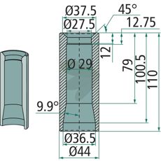 Weld bushing - 530032