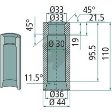 Weld bushing - 53020