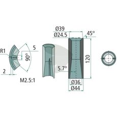 Weld bushing - 55412