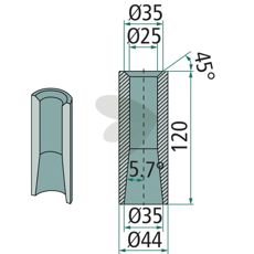Weld bushing - 56014