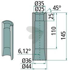 Weld bushing - 56016