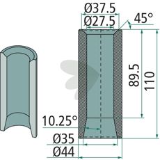 Weld bushing - 54396